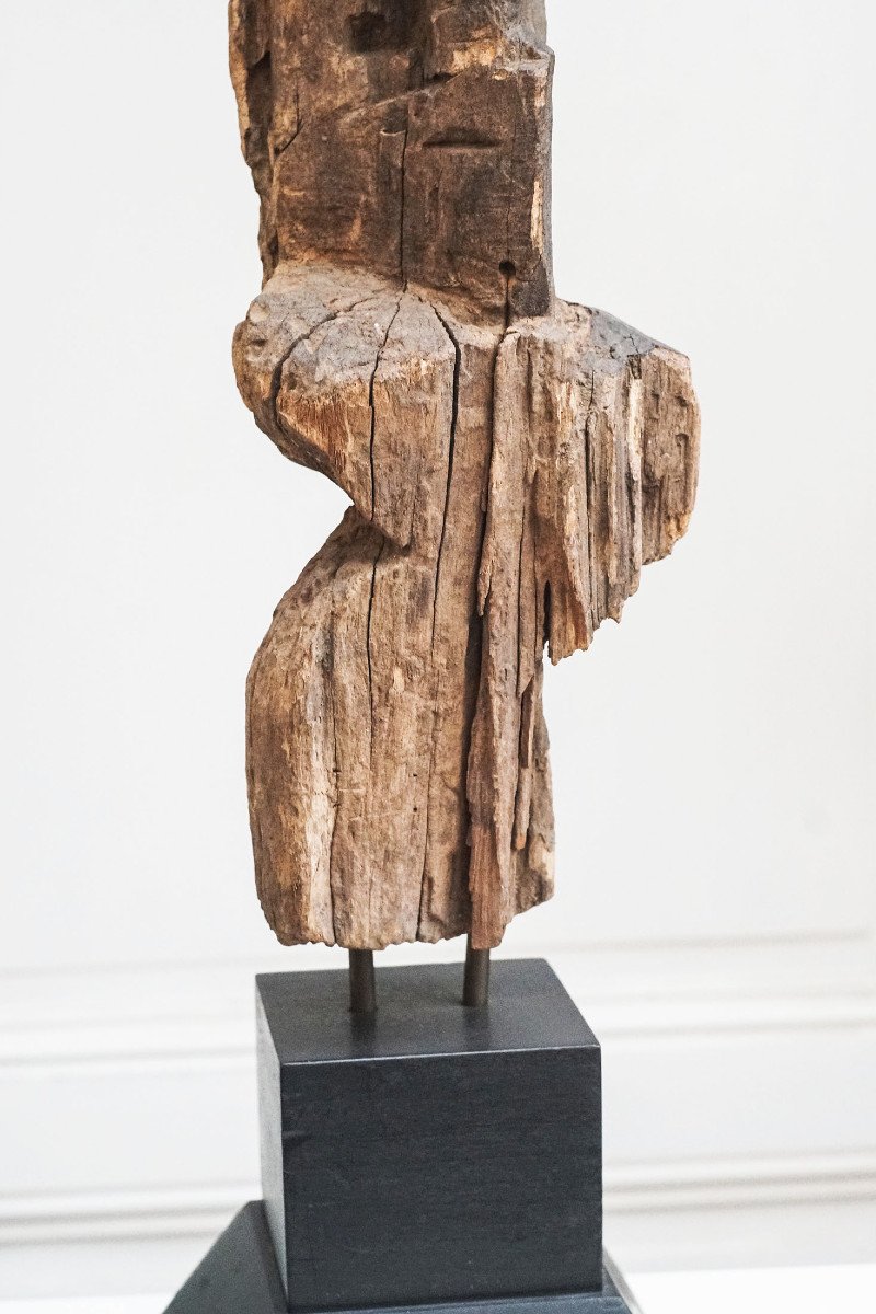 Sculpture Enigmatic Character Wood-photo-2