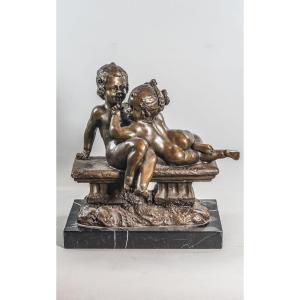 Joseph D'ASTE, 1881-1945, ENFANTS Bronze