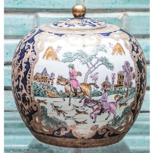 Asian Pot, Hunting Decor, Hunting