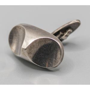 Georg JENSEN,  Boutons de manchettes argent