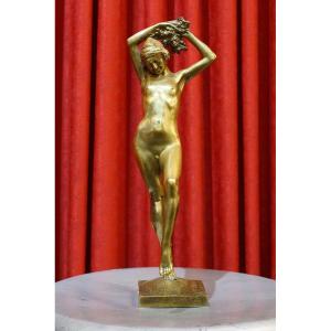 Art Deco Bronze Dancer By Daniel Joseph Baqué