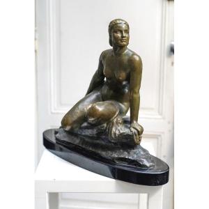 Ugo CIPRIANI, bronze femme art déco