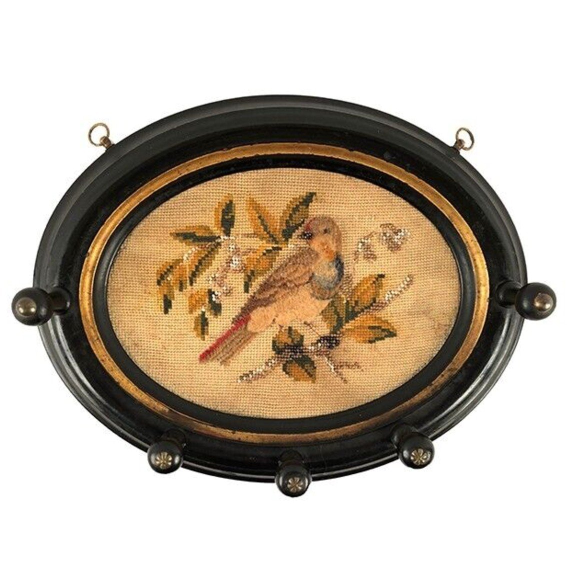 Hat Rack In Medallion Garnished With A Relief Tapestry With Bird Decor, Napoleon III