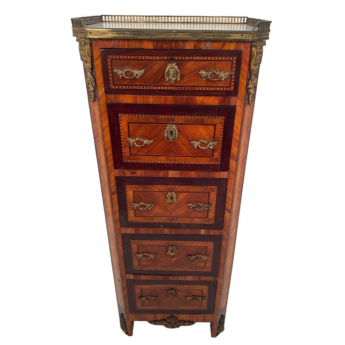 Elegant Louis XVI Style Chiffonier Late 19th Century-photo-2