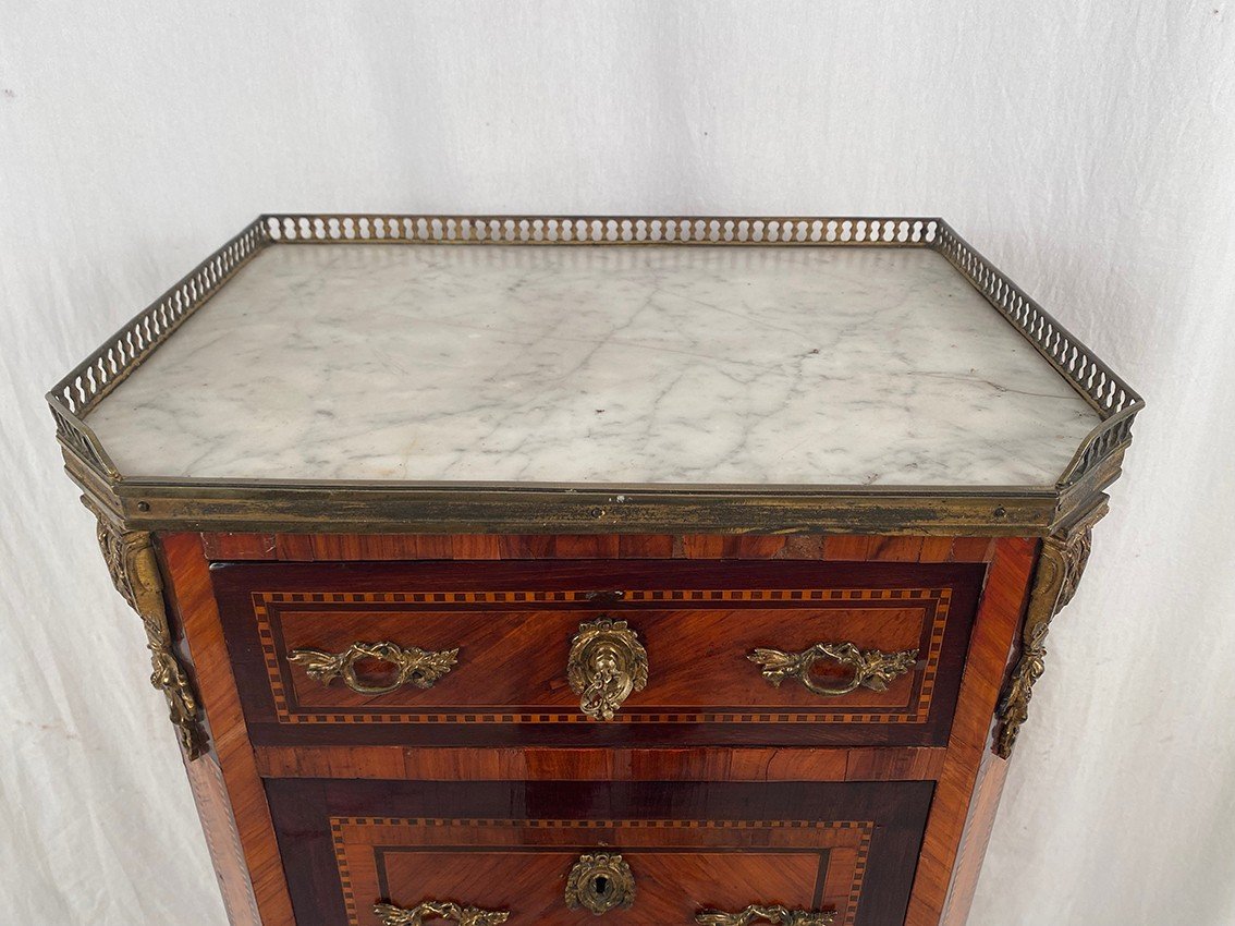 Elegant Louis XVI Style Chiffonier Late 19th Century-photo-5