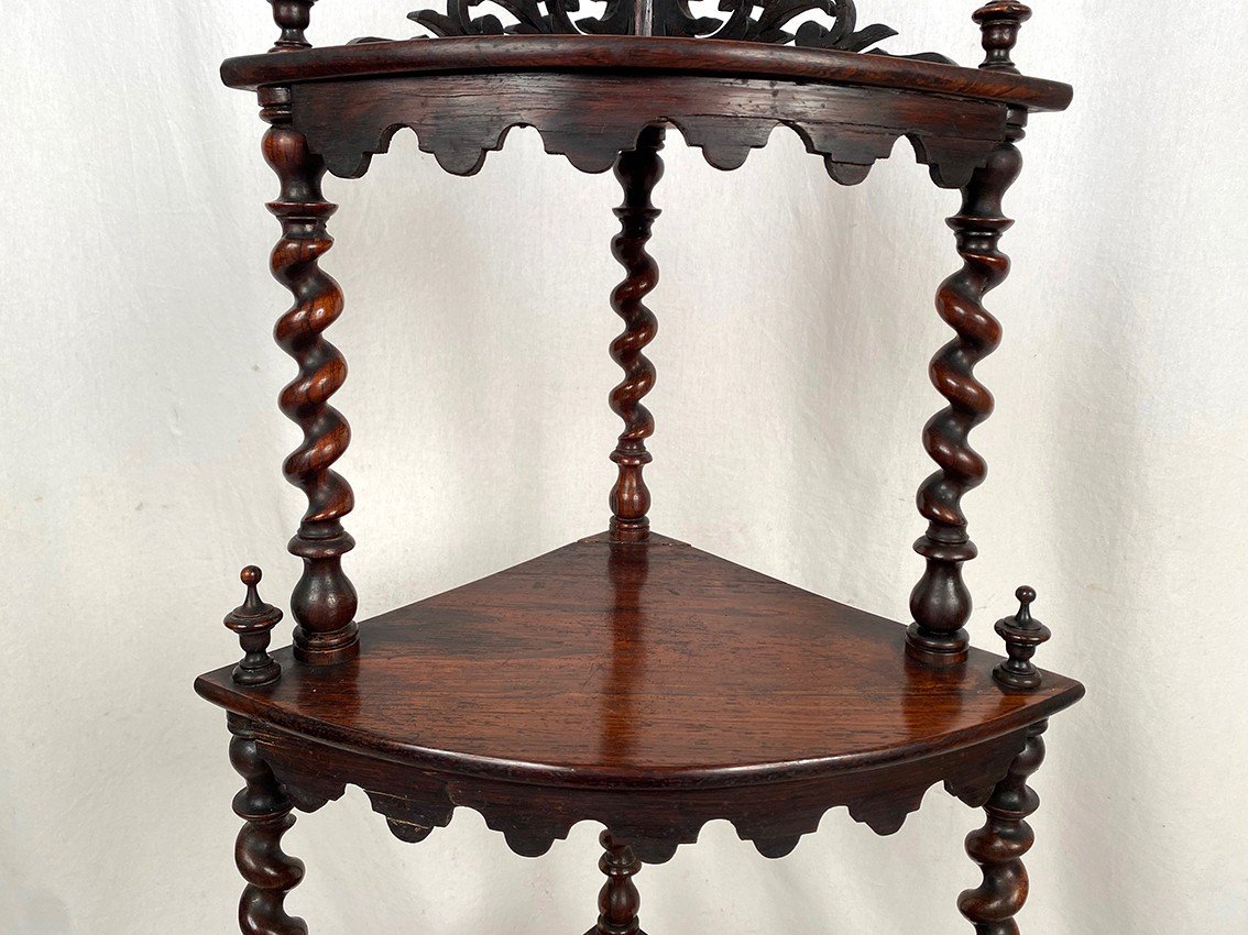 Rosewood Corner Shelf, Napoleon III Period-photo-4