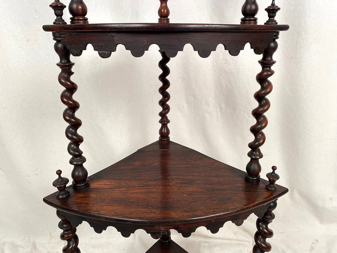 Rosewood Corner Shelf, Napoleon III Period-photo-1