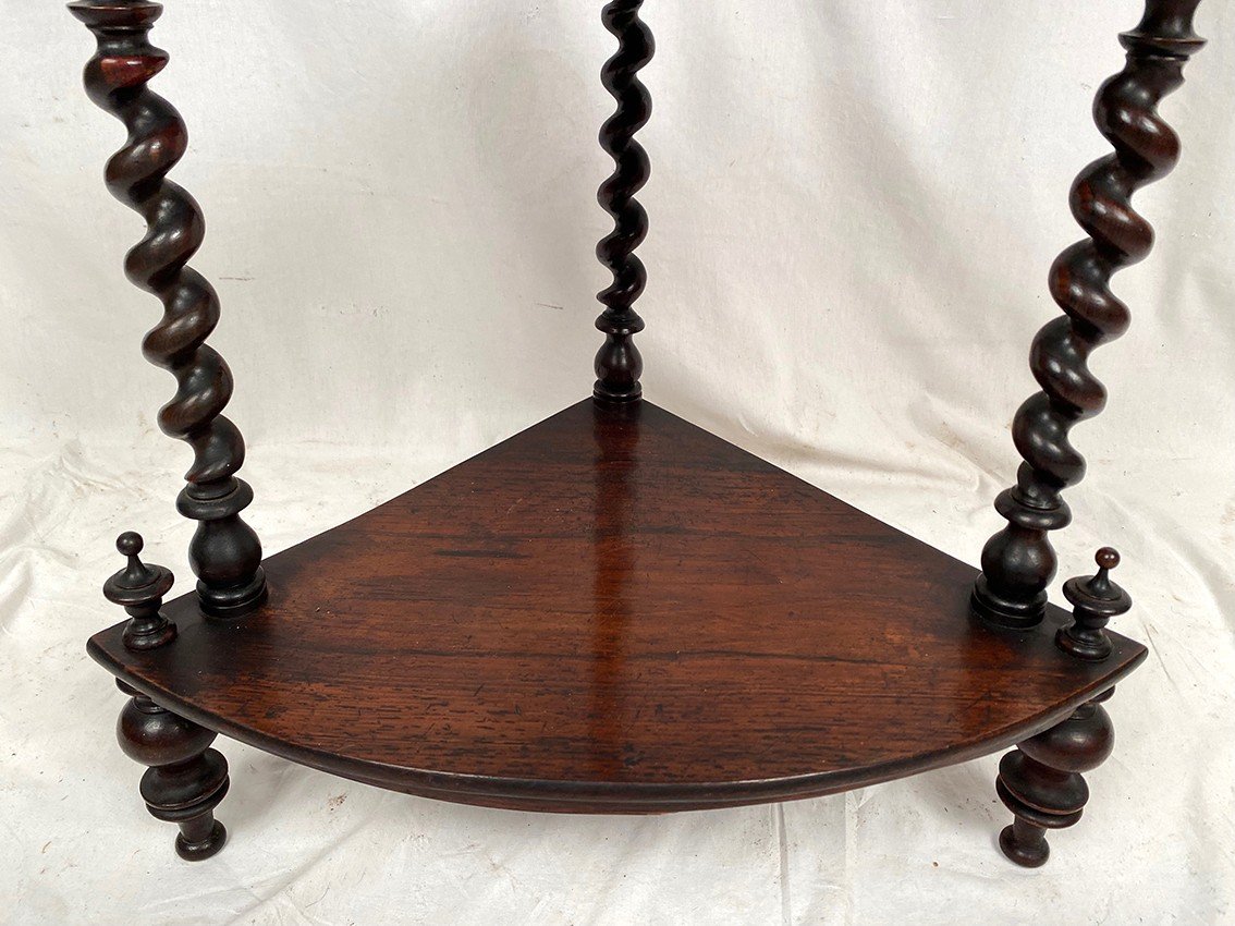 Rosewood Corner Shelf, Napoleon III Period-photo-2