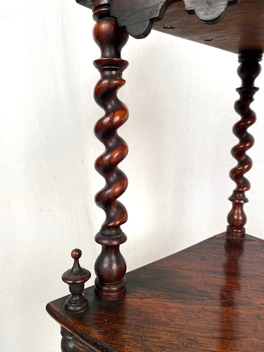 Rosewood Corner Shelf, Napoleon III Period-photo-3