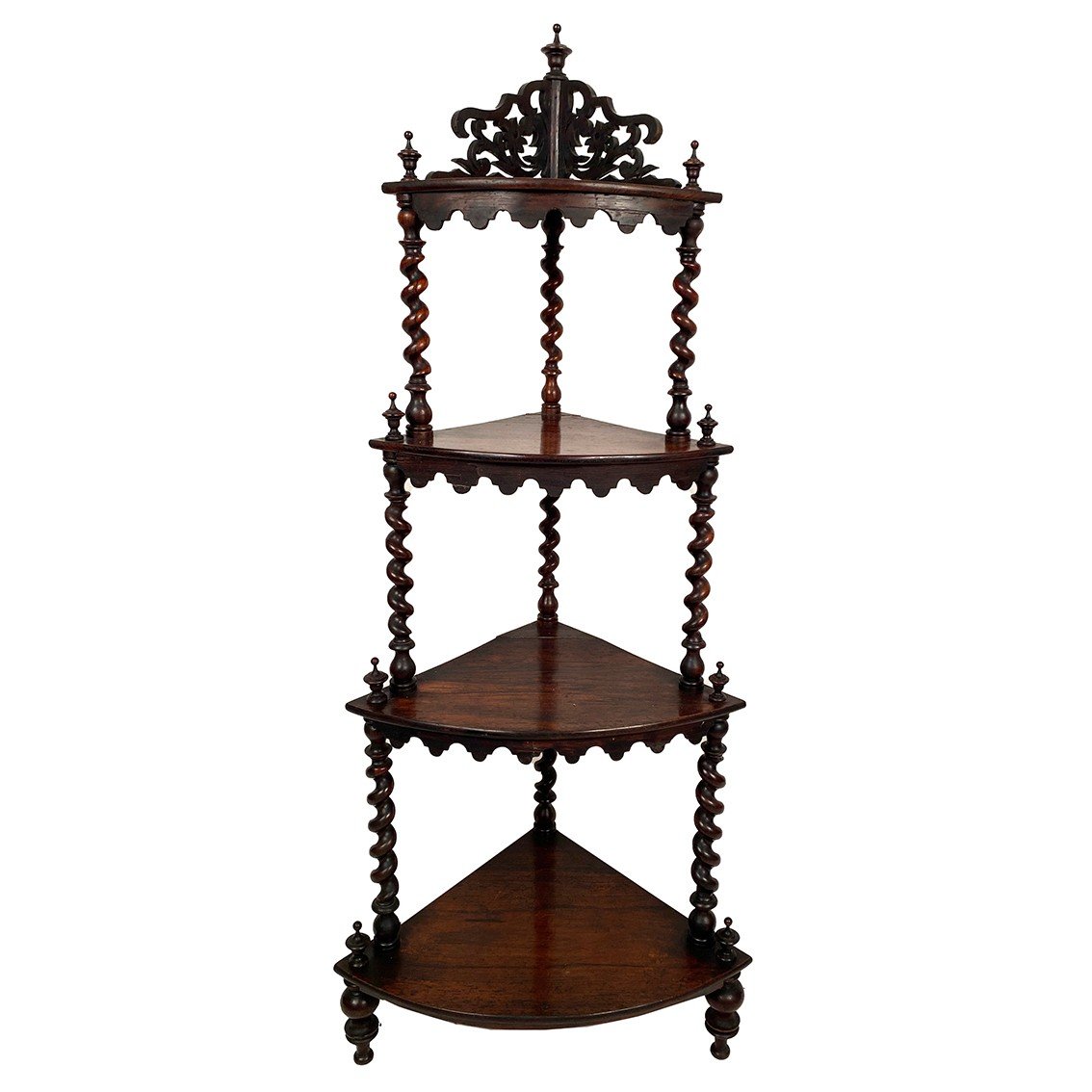 Rosewood Corner Shelf, Napoleon III Period