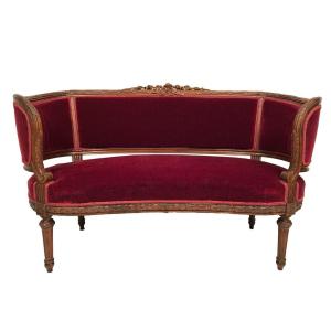 Small Louis XVI Style Basket Sofa