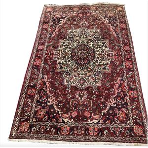 Bakhtiar Hand-knotted Wool Rug With Floral Decor