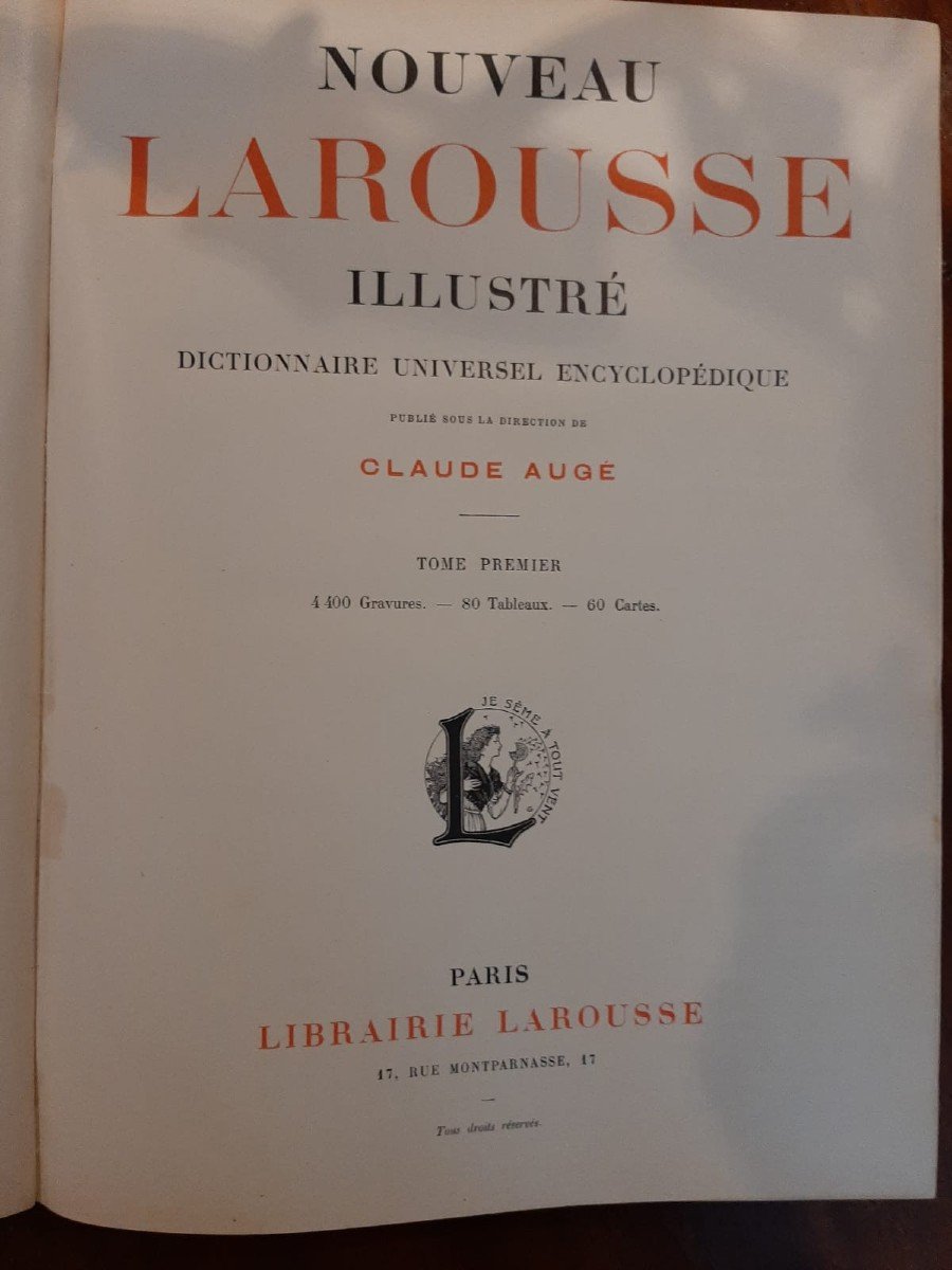 Nouveau Larousse Illustré & Atlas - Dictionnaire Universel Encyclopédique -photo-3