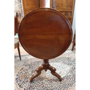  Louis Philippe Tripod Swivel Walnut Pedestal Table - Early XIXth Century