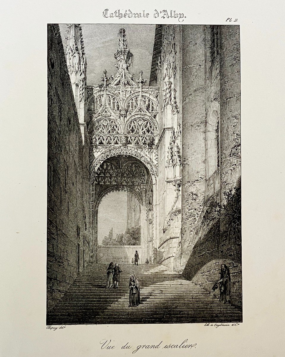 10 Gravures De La Cathédrale Sainte Cécile d'Albi Circa 1830-photo-2