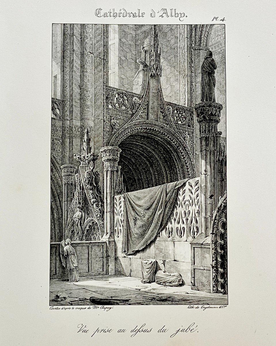 10 Gravures De La Cathédrale Sainte Cécile d'Albi Circa 1830-photo-4