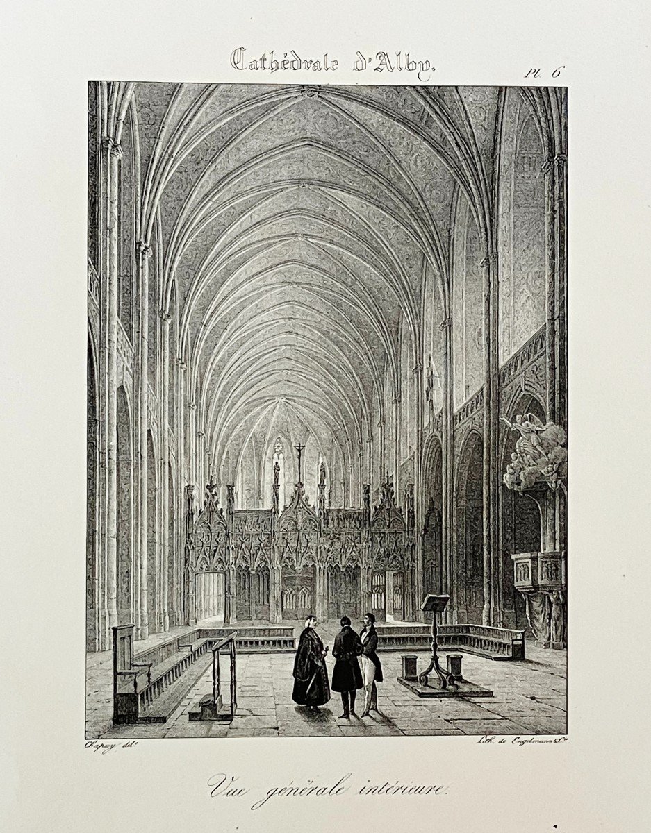 10 Gravures De La Cathédrale Sainte Cécile d'Albi Circa 1830-photo-2