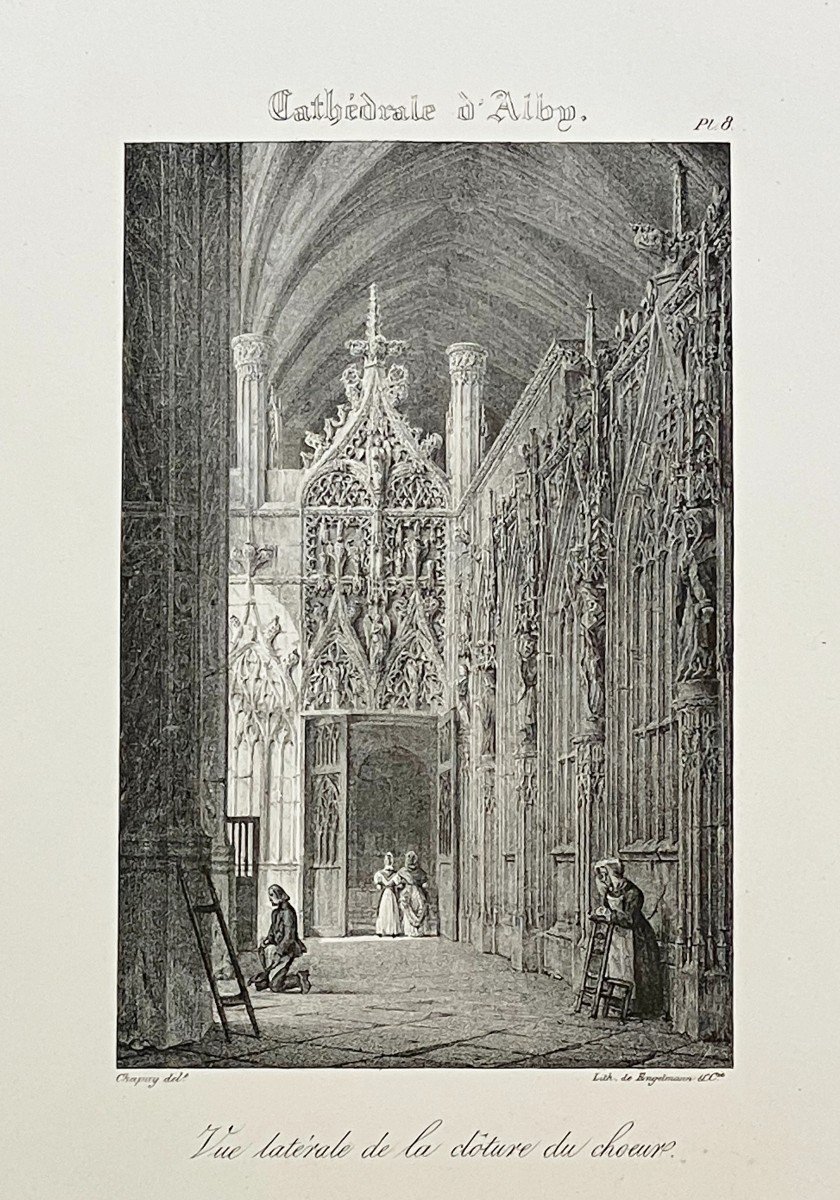 10 Gravures De La Cathédrale Sainte Cécile d'Albi Circa 1830-photo-4