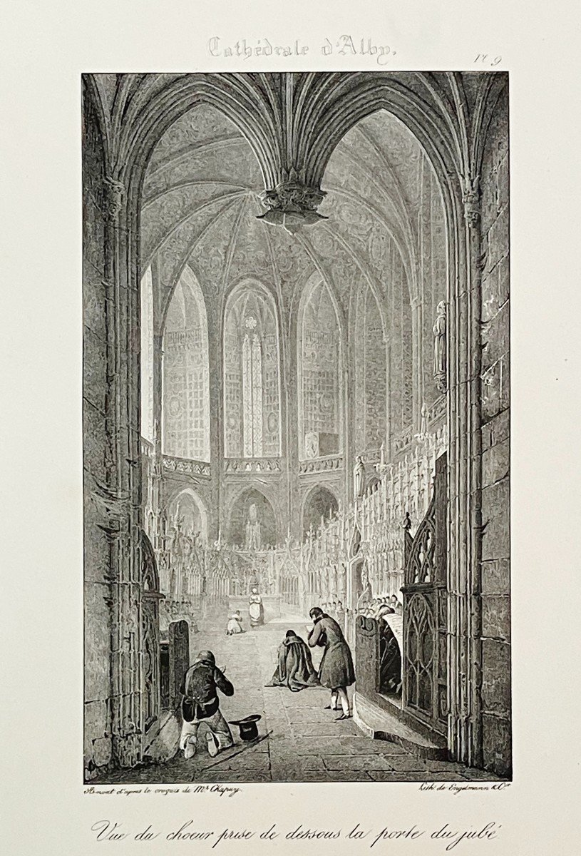 10 Gravures De La Cathédrale Sainte Cécile d'Albi Circa 1830-photo-5