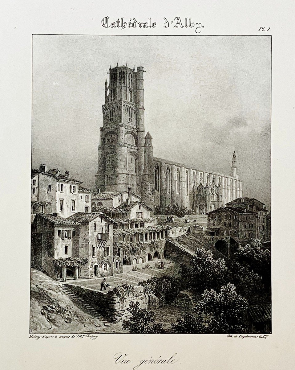 10 Gravures De La Cathédrale Sainte Cécile d'Albi Circa 1830