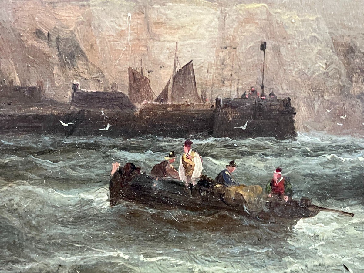 Tableau Marine De William Anslow Thornbury Ou Thornley -photo-4