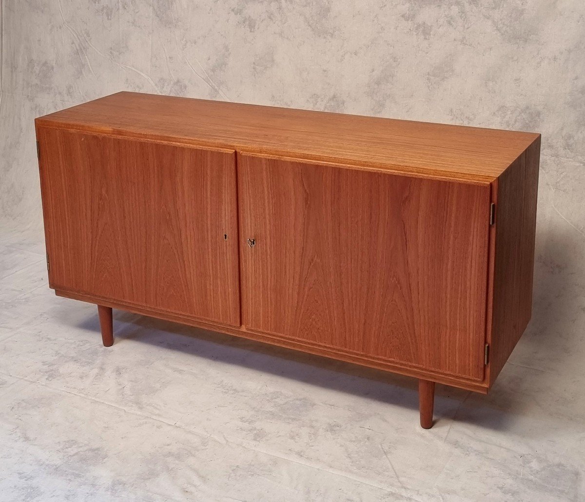 Enfilade Scandinave De Carlo Jensen Pour Hundevad & Co - Teck - Ca 1960-photo-2