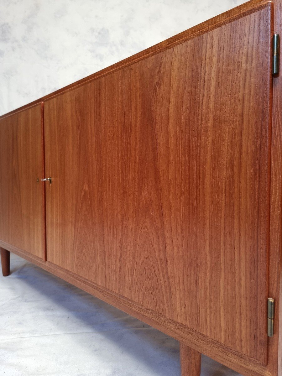 Enfilade Scandinave De Carlo Jensen Pour Hundevad & Co - Teck - Ca 1960-photo-5