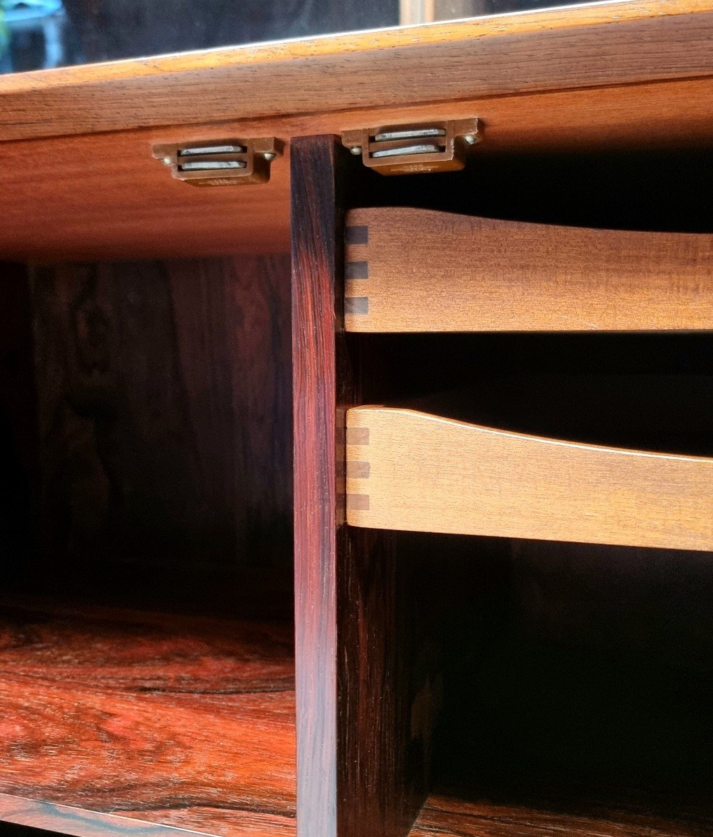 Bookcase By Ejvind Johansson For Ivan Gern - Rosewood - Ca 1960-photo-7