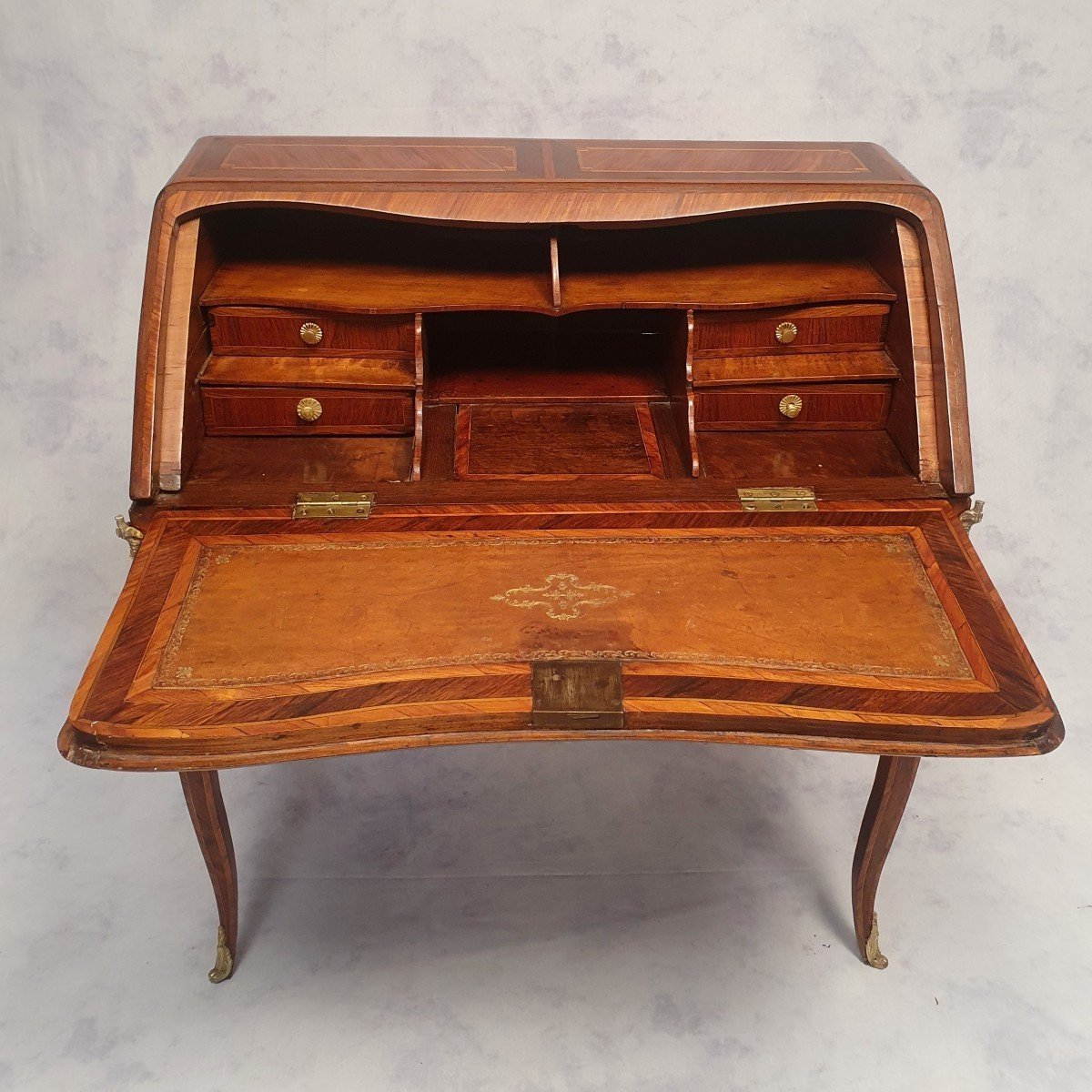 Louis XV, Louis XVI Transition Period Secretary - Rosewood & Palisander - 18th Century-photo-1