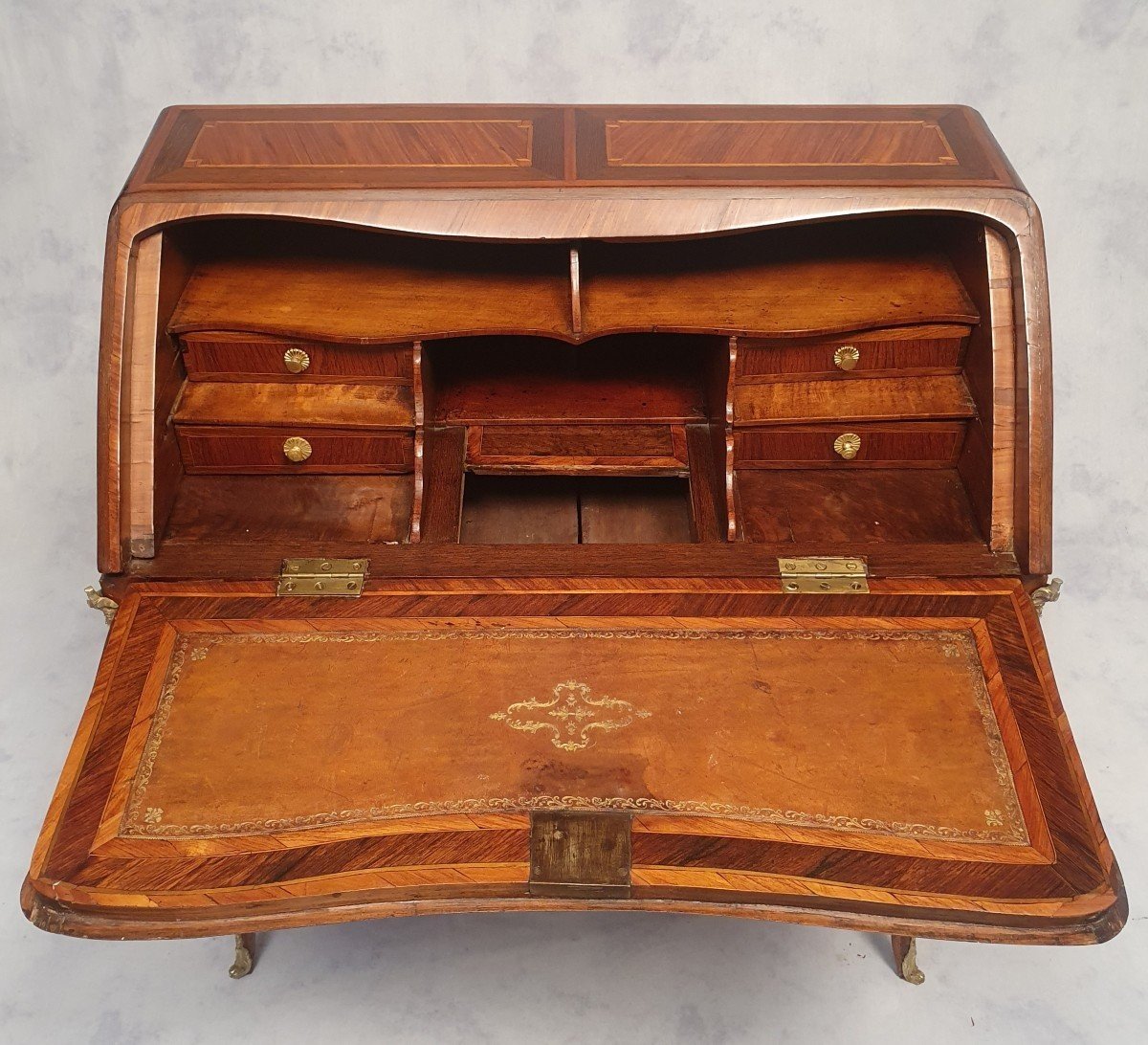 Louis XV, Louis XVI Transition Period Secretary - Rosewood & Palisander - 18th Century-photo-2