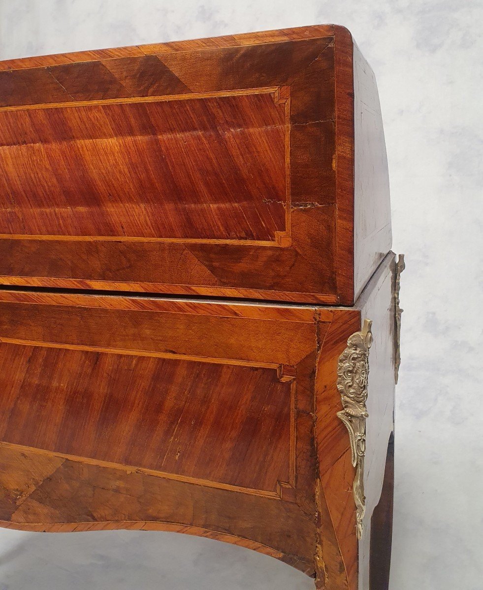 Louis XV, Louis XVI Transition Period Secretary - Rosewood & Palisander - 18th Century-photo-6