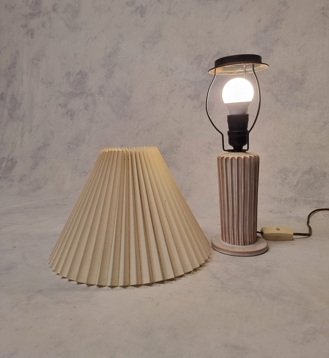 Vintage Scandinavian Lamp - Christian Schollert - Stoneware - 1960-photo-1