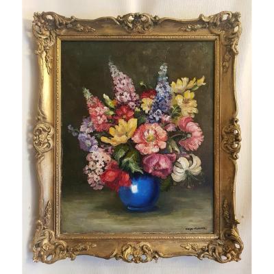 Oil On Canvas - Gwyn Flower - Still Life - 20th