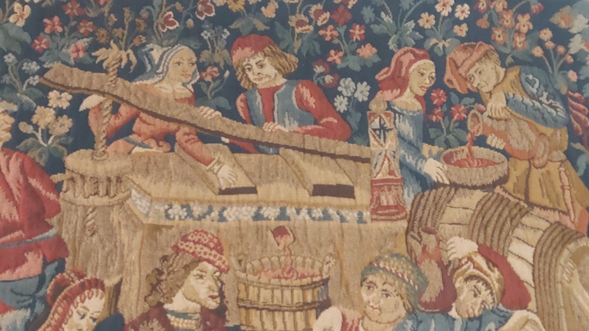 Aubusson Tapestry By Master Lissier Jean Laurent -photo-4