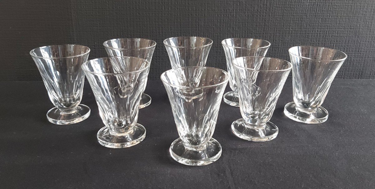 Service de verres Art Déco en verre cristallin idéal pour quatre personnes -photo-4