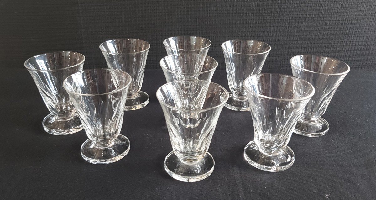 Service de verres Art Déco en verre cristallin idéal pour quatre personnes -photo-1