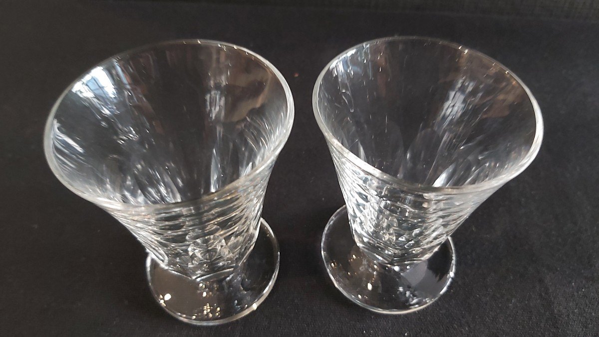 Service de verres Art Déco en verre cristallin idéal pour quatre personnes -photo-4