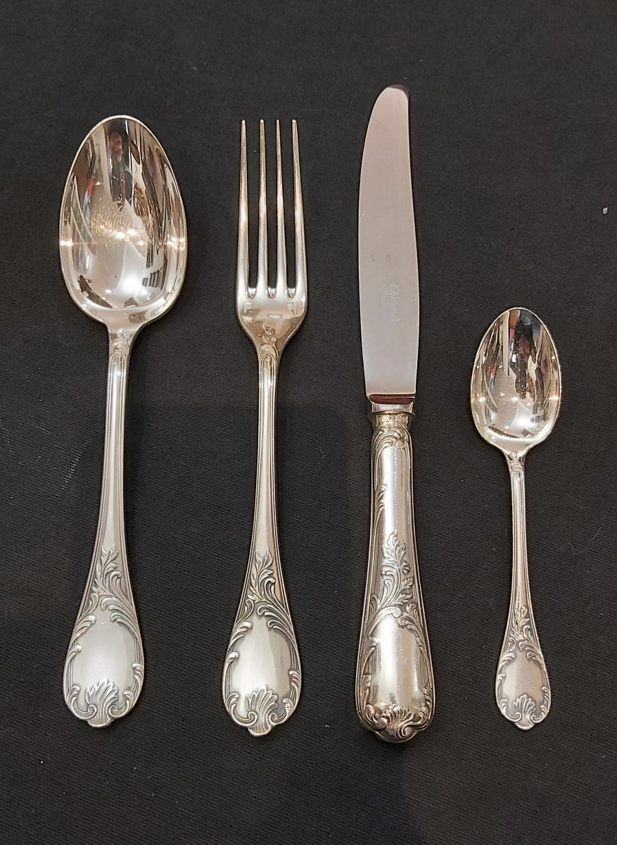 Christofle Marly Model 104-pieces Cutlery Set -photo-1