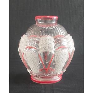 Vase boule Art Déco signé Espaivet France 