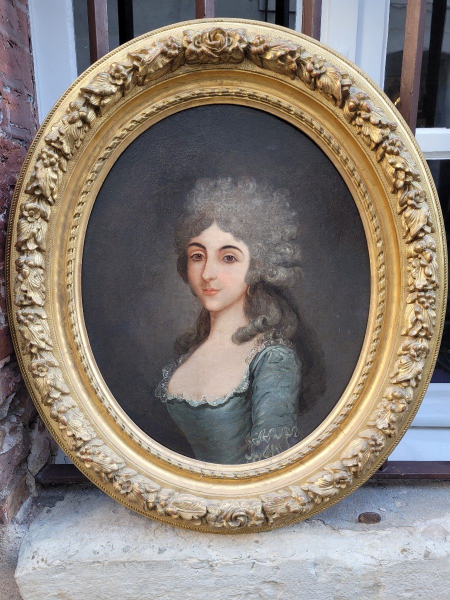 Oval Portrait Of A Lady Of Quality