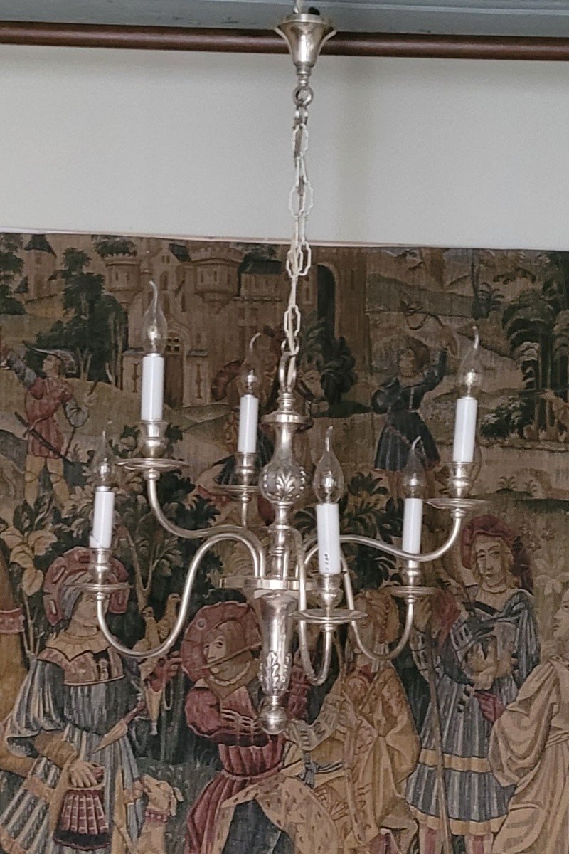 Silver Metal Chandelier