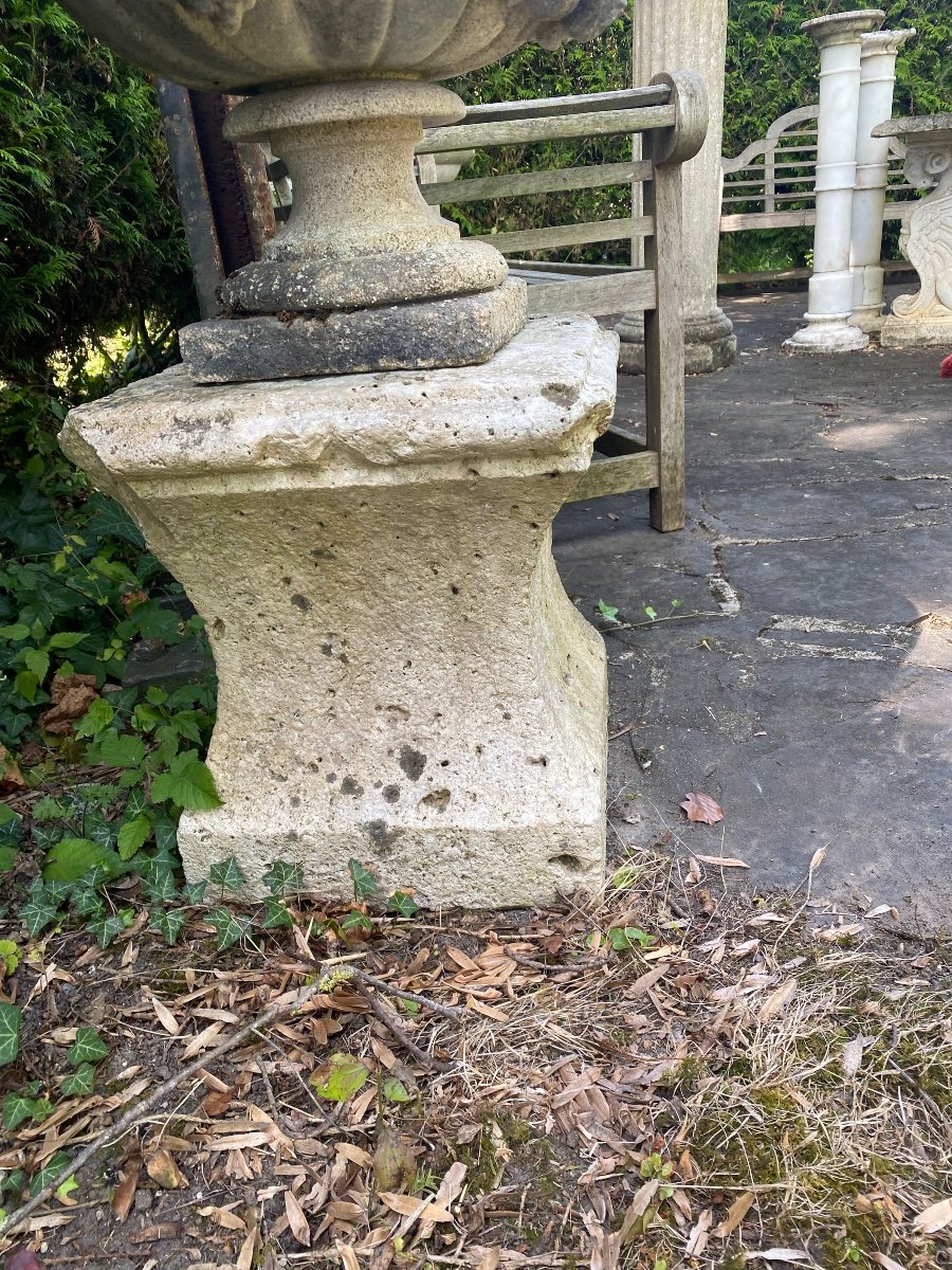 18th Century Carved Stone Base -photo-2