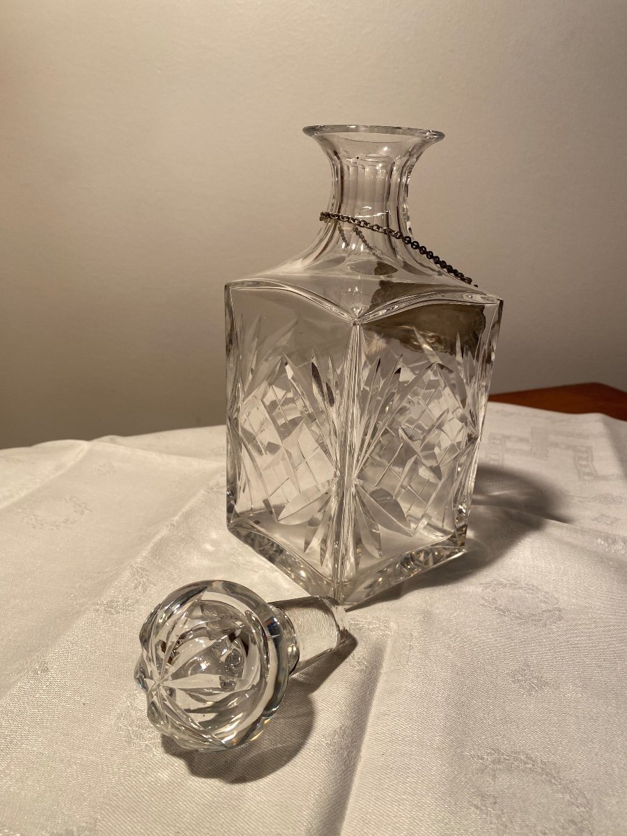 Crystal "scotch" Carafe - Saint Louis Crystal -photo-3