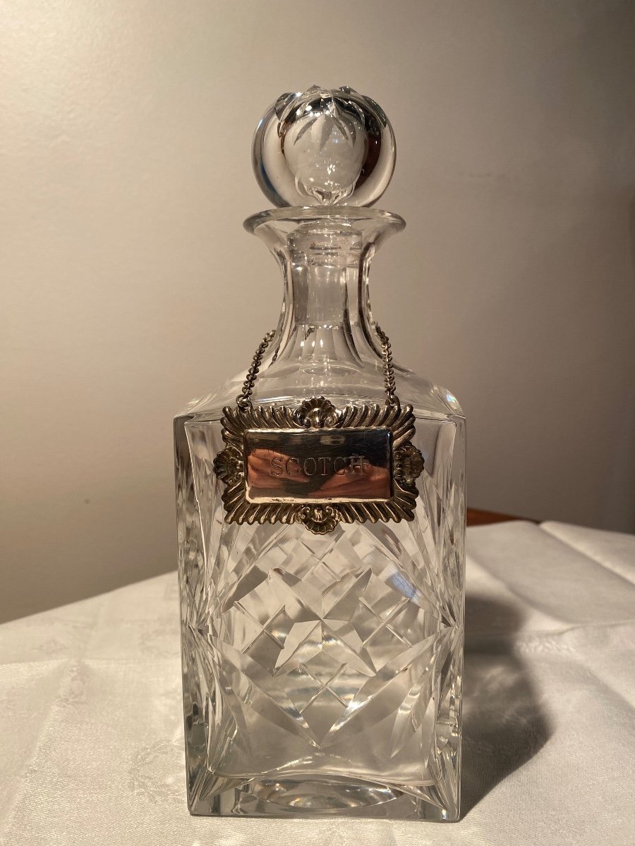 Crystal "scotch" Carafe - Saint Louis Crystal -photo-2