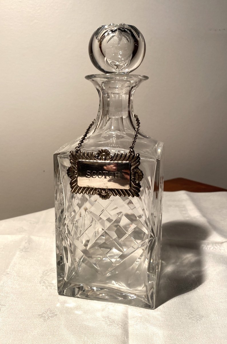 Crystal "scotch" Carafe - Saint Louis Crystal 