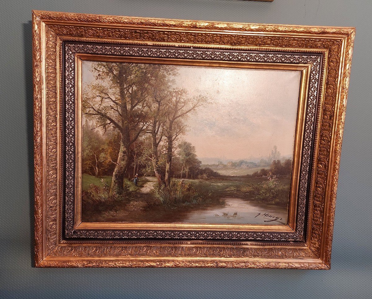 Charles Henry Oil On Canvas