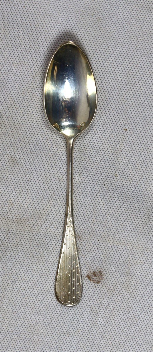 Henin Frères (goldsmiths In Paris From 1865 To 1872), 12 Silver Spoon, Nineteenth-photo-2