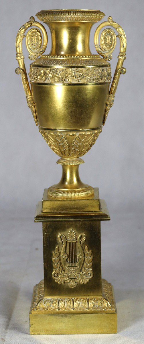 Gilt Bronze Cassolette, Empire Period, 19th Century-photo-2