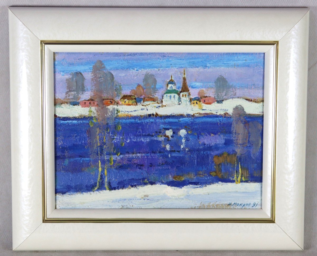 Nicolaï Mokrov (1929 - 1996, Vladimir School), Hsc "the Old Lagoga", 20th