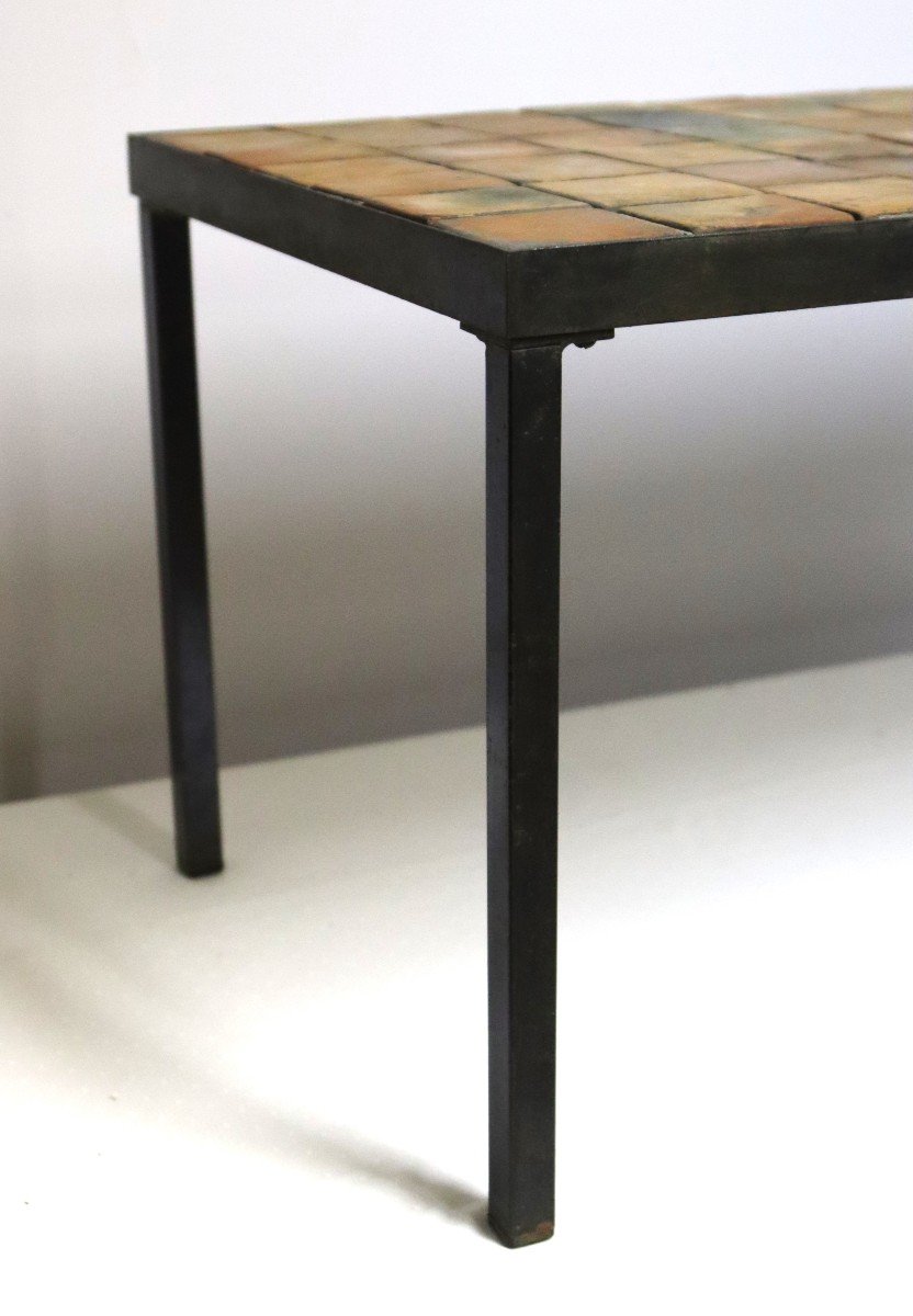 Roger Capron ( 1920-2006 ) , Table Basse, Signé, 1970-photo-4